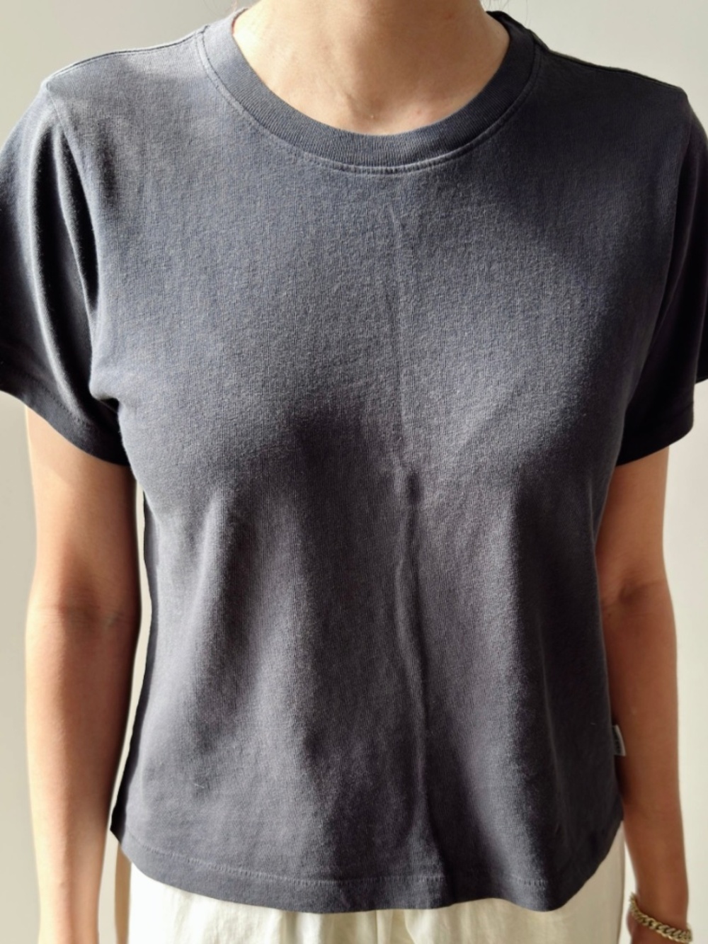 Le Bon Shoppe Airy Darling Tee - Carbon - Size Large